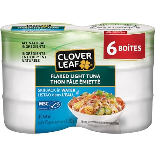 Clover Leaf Flaked Light Skipjack Canned Tuna in Water - 170g, 6 Count - High in Protein, 13g Per 55g Serving - 100% Wild-Caught and Traceable Tuna - Trace My Catch — view 4