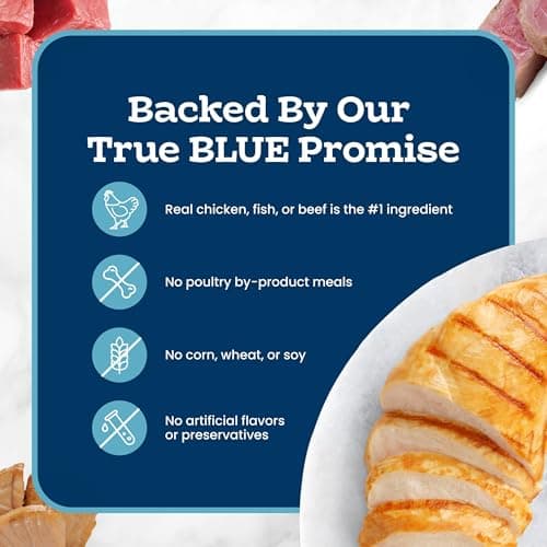 Blue Buffalo Tastefuls Purées Variety Pack Wet Cat Food Complement (Salmon, Chicken, Tuna, Beef) Made with Natural Ingredients, for All Life Stages, 3-oz. Resealable Pouches (12 Count) — view 5