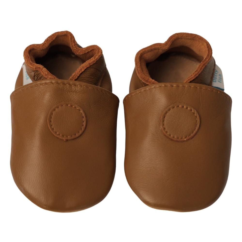 Dotty Fish Soft Sole Leather Baby & Toddler Shoes – Barefoot, Non-Slip, Lightweight & Flexible, Elasticated Ankles - Unisex Boys & Girls, UK Brand, Podiatry Approved — view 15