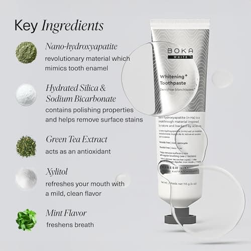 Boka Toothpaste - Fluoride Free Toothpaste, Nano Hydroxyapatite Toothpaste — view 3