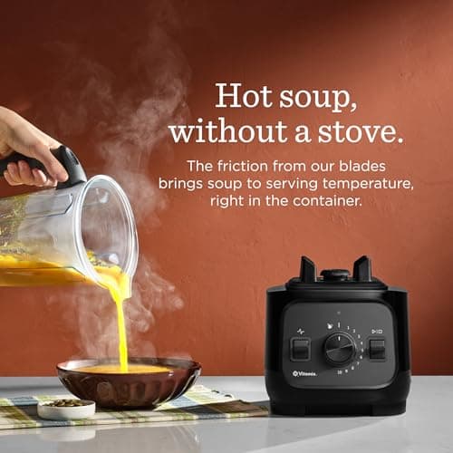 Vitamix VX1 Blender, Professional-Grade Kitchen Blender for Smoothies, Soups, Juices and More, 10-Speeds, Stainless Steel Blades, Self-Cleaning Kitchen Appliance, 2.0 L Classic Container, Black — view 4