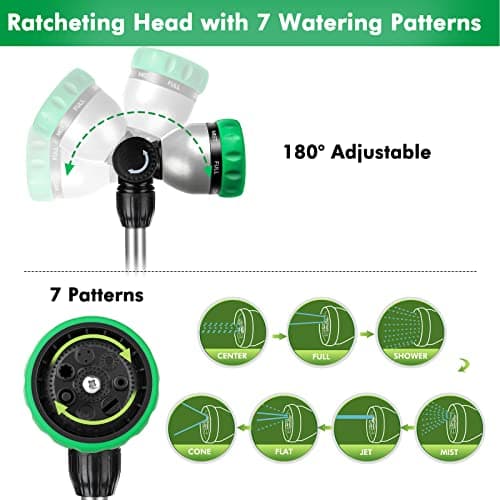 RESTMO Heavy Duty Metal Hose Wand, Watering Wand for Garden Hose — view 4