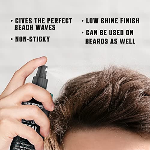 Viking Revolution - Sea Salt Spray Hair Men - 240ml - Texturizing Spray with Kelp, Aloe Vera & Red Algae Extract - Hairspray to Add Volume & Texture - Beach Hair Spray - Gifts For Men — view 3