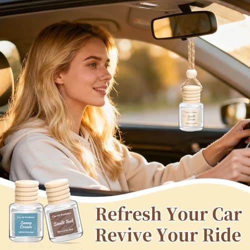 Vetuslumen 6 Pack Car Air Freshener - Mothers Day Gift for Her, Hanging Air Freshener Essential Oil Diffuser, Romantic Car Scents Cute Auto Decor Birthday Gifts for Women/Men — view 5