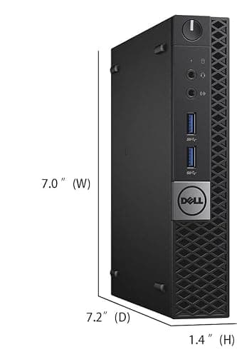 Dell Optiplex 3040 Micro Mini Desktop Computer PC, 6th Gen Core 3.20 GHz, 8GB RAM, 256GB SSD, WiFi, Bluetooth, Keyboard & Mouse, Windows 11 Pro (Renewed) — view 6