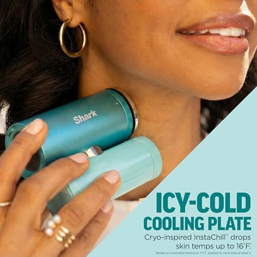 Shark ChillPill – The Only 3-in-1 Personal Cooling System with Fan, InstaChill Cooling Plate & Dry-Touch Mist – Portable, Handheld, Drops Skin Temp Up to 16°F, 10 Speeds, Carbon, FA022 — view 5