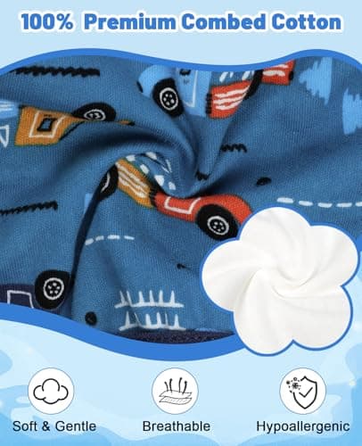 MooMoo Baby Cotton Potty Training Underwear 4 Packs Absorbent Reusable Training Pants for Boys 2T — view 3