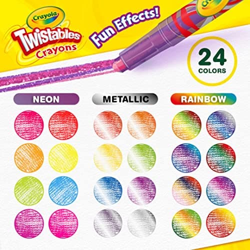 Crayola Twistables Crayons for Kids (24ct) Cute School Supplies for Toddlers, Preschool, Kindergarten, Elementary, Gifts for Boys & Girls, Ages 3, 4, 5 — view 2