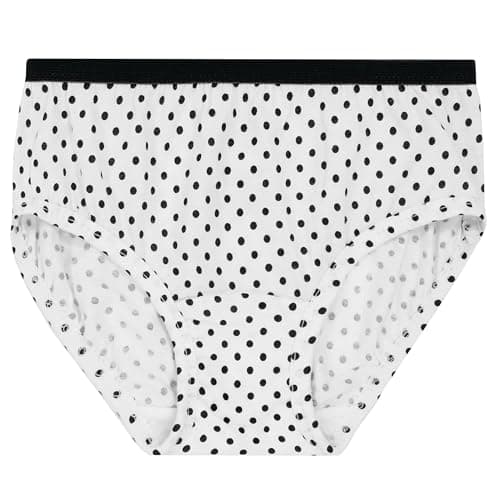 Fruit of the Loom Girls' Tag Free Cotton Brief Underwear Multipacks, Brief-20 Pack-Black/Pink/Grey, 8 — view 3