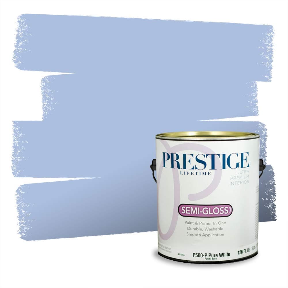 PRESTIGE Paints Interior Paint and Primer In One, 1-Gallon, Semi-Gloss, Comparable Match of Valspar* Dewdrop* — view 301