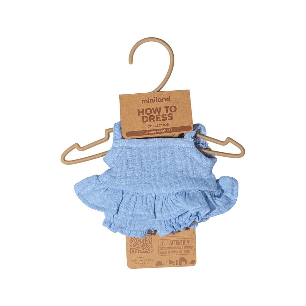 Miniland - Ropa para Muñeca de 21 cm, Accesorio de Ropa para Muñecos, Vestido De Verano para Muñeco De 21 Cm — view 2
