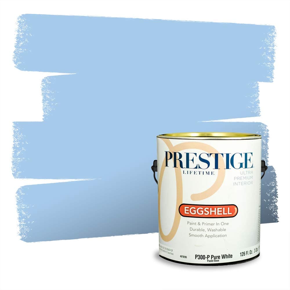 PRESTIGE Paints Interior Paint and Primer In One, 1-Gallon, Semi-Gloss, Comparable Match of Valspar* Dewdrop* — view 627