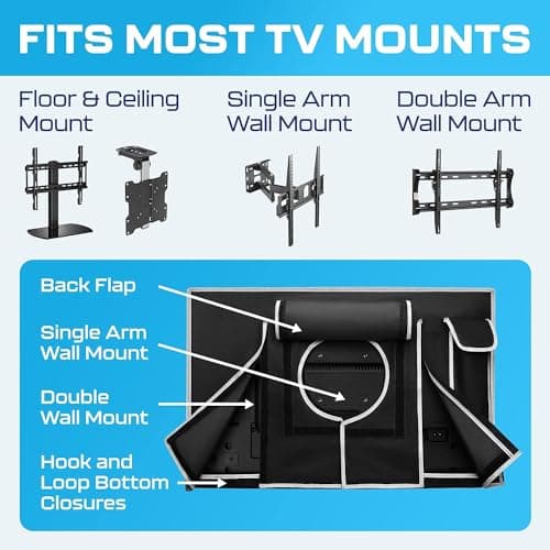 Outdoor TV Cover 55 Inch | Waterproof and Weatherproof TV Covers | Outdoor TV Enclosure-Protector for Outside TV Display Protectors – Canadian Flag — view 4