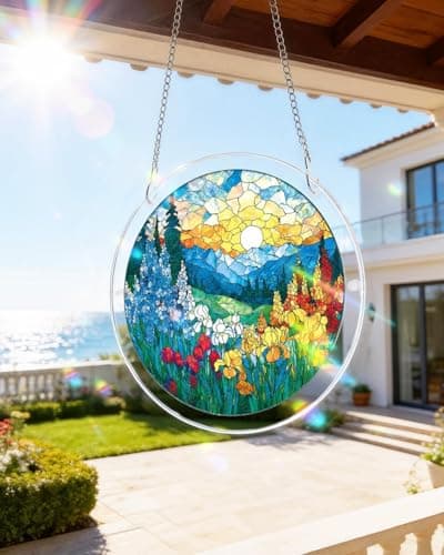 Acrylic Jigsaw Puzzle Suncatcher, Butterfly Flower Bird Scenery Acrylic Suncatcher Puzzle, Suncatcher Puzzle Kit, for Doors Garden and Window Hanging — view 4
