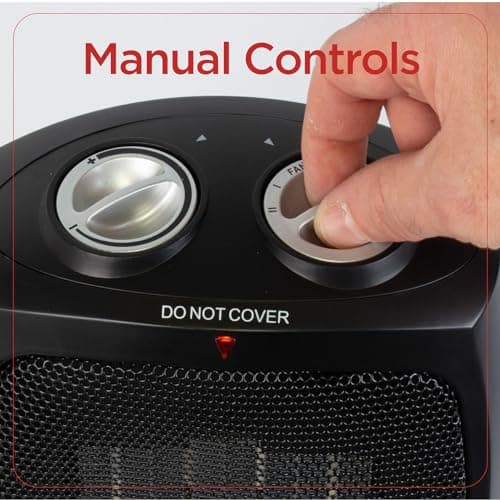 BLACK+DECKER Portable Space Heater, 1500W Room Space Heater with Carry Handle for Easy Transport — view 2