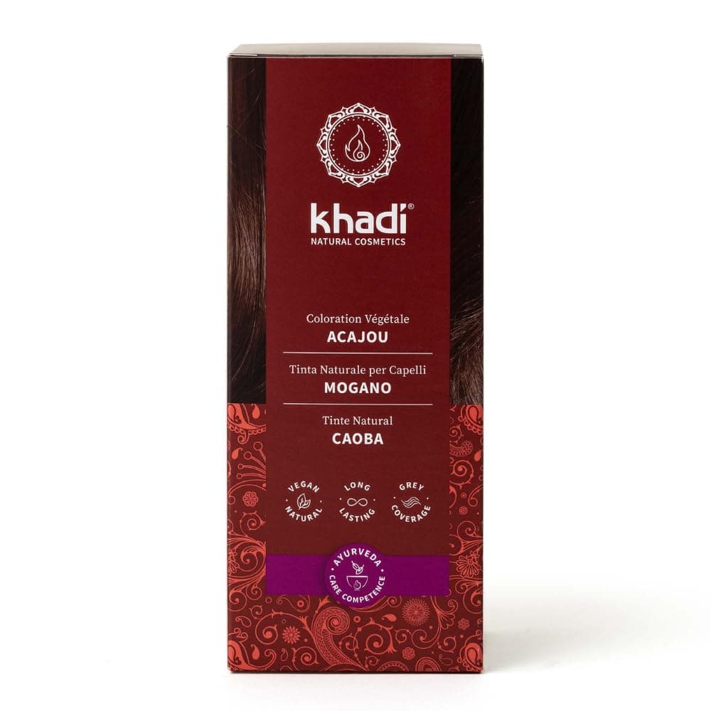 khadi CASTANO MEDIO Tinte vegetal para el cabello - tinte para un color castaño canela vivo y cálido hasta un castaño medio intenso y profundo - 100% vegetal - 100 g — view 15