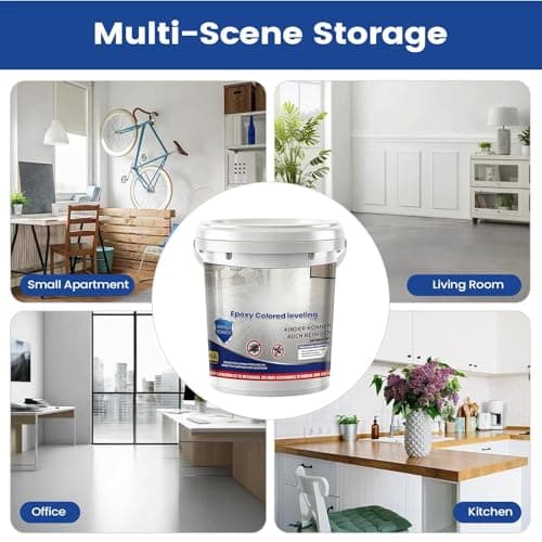 Shakven Concrete Paint - High-Gloss Self-Leveling - Self Leveling Epoxy Floor Paint - for House Home Dorm Apartment Indoor Shower Room Garage Concrete Building — view 3