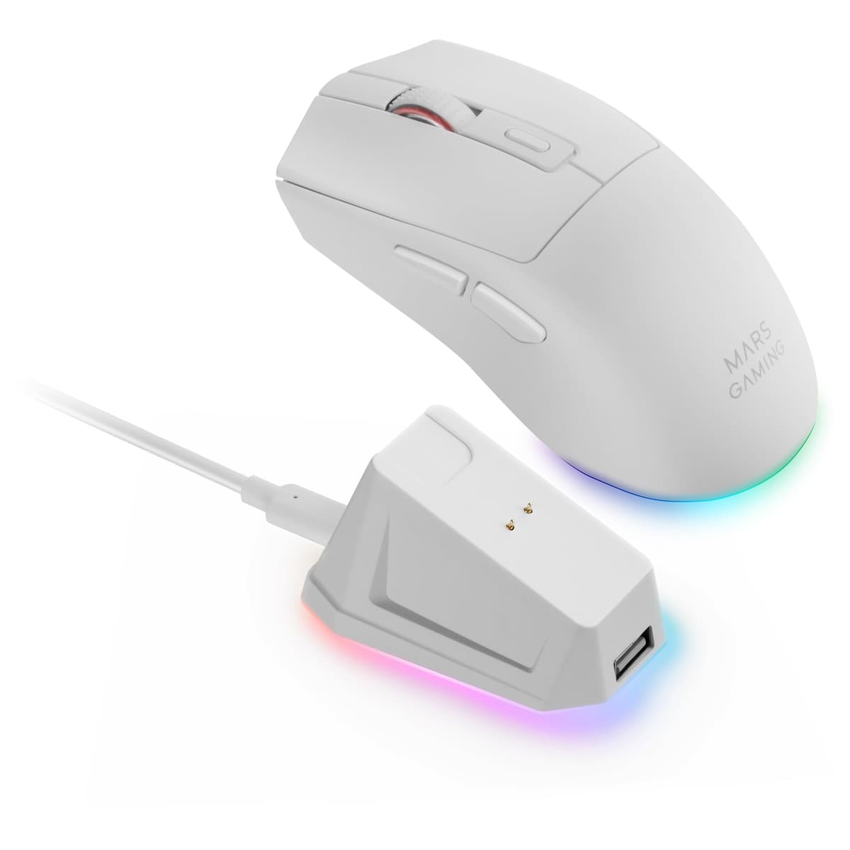 Mars Gaming MM024, Ratón Gaming RGB, Sensor Óptico 4000 dpi, Switches Mecánicos Huano, Iluminación RGB Flow, Ajuste On-The-Fly 1200/2400 / 3200/4000 dpi, Compatibilidad Multiplataforma, Negro — view 19