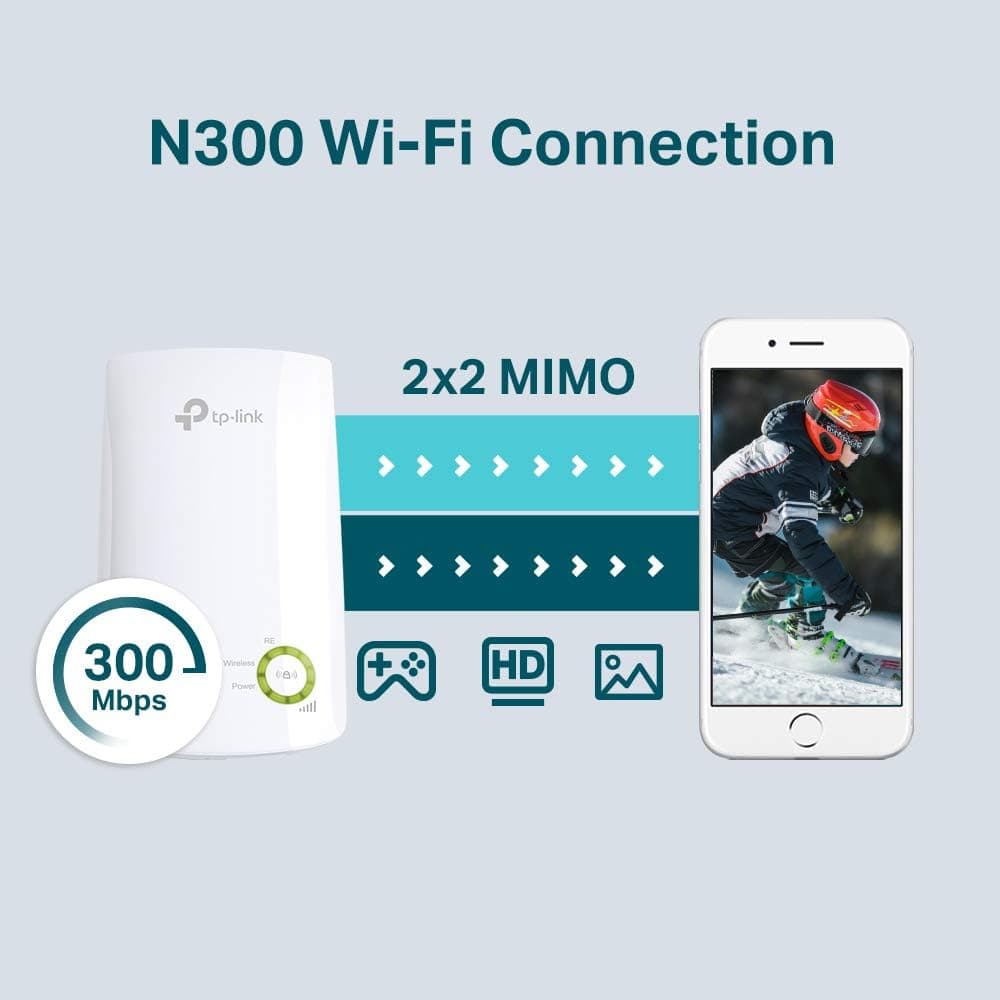 TP-Link TL-WA854RE N300Mbps WiFi Extender Booster, Internet Booster, Access Point,WiFi Repeater, WiFi Extender,App Control, WiFi Booster Range Extender, Smart Signal Indicator Light,UK Plug — view 4