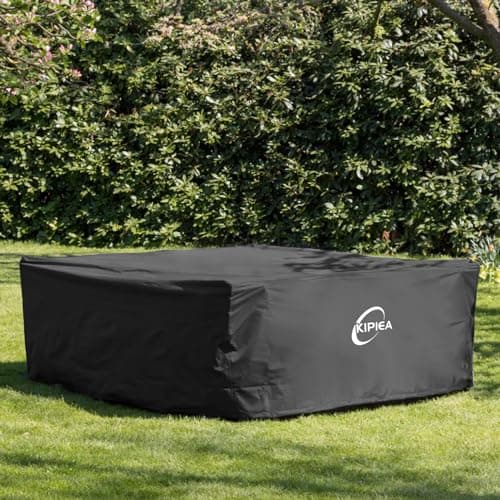 Kipiea Rectangular Patio Furniture Cover, Outdoor Table Chair Set Covers, Waterproof&Anti-UV General Seat Cover,98" L x 98" W x 28" H — view 8