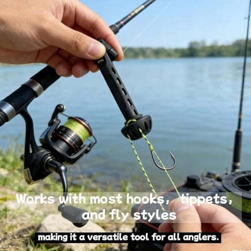 Magnetic Fly Fishing Knot Tool, Fly Threader Tool with Cone Tip for Small Hook Rigging, Quick Knot Tying Tools for Tippet Line, Compact Fly Fishing Accessories for Anglers (2) — view 5
