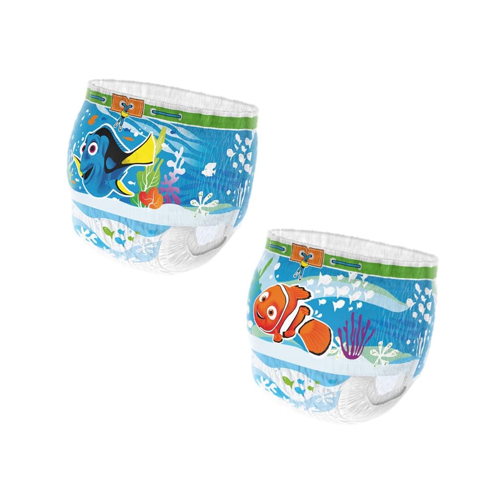 Huggies Little Swimmers, Swim Nappies, Size 5-6 - 33 Pants - Maximum Protection Swimming Nappies with Leak Guards - All-Round Stretchy Waistband — view 17