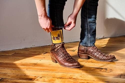 Bootsnake Cowboy Boot Accessory Strap, Reduces Boot Lines, Keeps Pant Legs Smooth, Blocks Dirt and Debris (Yellow, Standard) — view 3