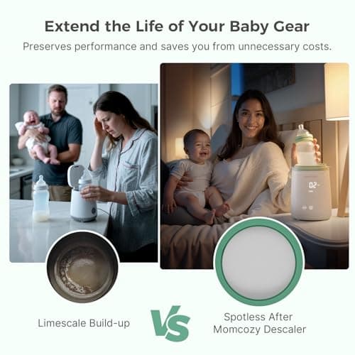 Momcozy Official Descaling Tablets, Compatible KleanPal Pro Baby Bottle Washer, Descaler for Milk & Limescale Removal, 30 Count — view 4