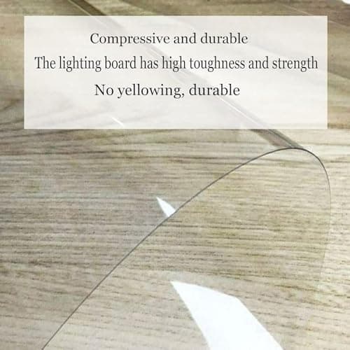 Polycarbonate Panel Roofing Sheets,Clear Acrylic Plastic Sheet,UV Protection,Outdoor Rainproof Roof Sheet,Sunroom Roofing Cladding,for Greenhouse,Awning Shed Cover,Easy Cut (0.6x2m(2x6.6ft)) — view 2