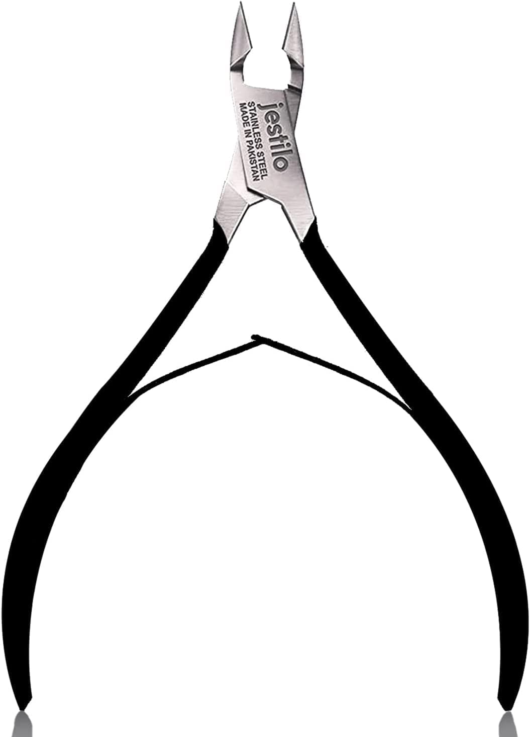 Jestilo Professional Cuticle Nippers Scissors Cutters, Removers Stainless Steel Best Nail Care Tool for Manicure and Pedicure (Silver) — view 8