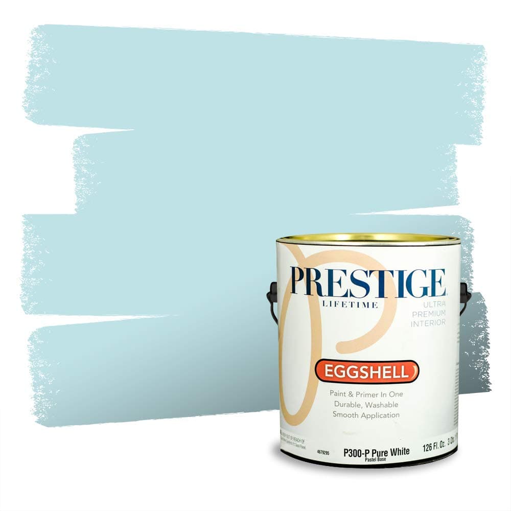 PRESTIGE Paints Interior Paint and Primer In One, 1-Gallon, Semi-Gloss, Comparable Match of Valspar* Dewdrop* — view 1185