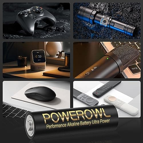 POWEROWL High Capacity Alkaline AA Batteries 100 Pack, 1.5v Long Lasting Double A Battery, 10-Year Shelf Life — view 6