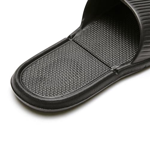LUNASCULP Shower Shoes Travel Foldable Portable Non Slip Slippers for Hotel Guests Swimming Spa Unisex Men Women Lightweight EVA Bathroom Slides Quick Drying Water Resistant Footwear — view 3