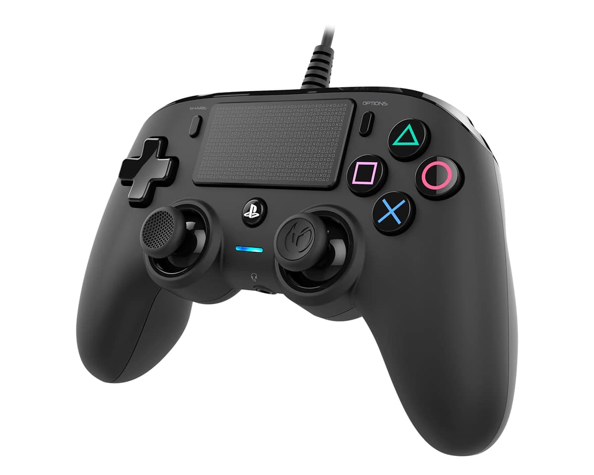 Nacon - Compact Mando con licencia Oficial Sony para PS4 y PC, Gaming Controller con Cable - Negro — view 3