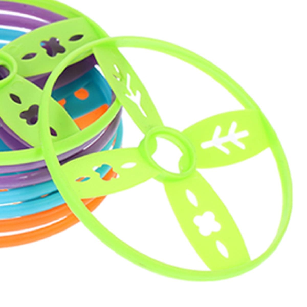 SKISUNO Juego de 40 Discos Voladores de Mano, Compatible con Juguetes Portátiles Pie, Colores Vibrantes, Material Duradero para Juegos al Aire Libre y Actividades Infantiles — view 3