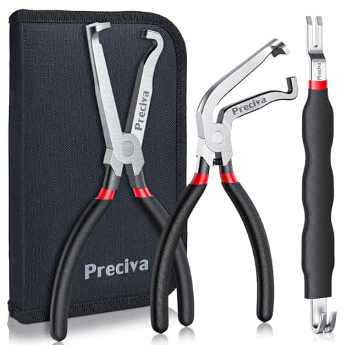 Preciva 3 PCS Electrical Disconnect Pliers, Automotive Electrical Connector Pliers, Electric Plug Plier Connector Separator for Cars, Automotive Wire Locking Push Tab