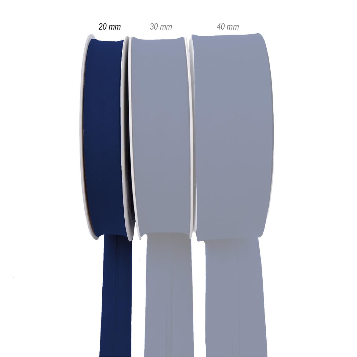 TEXTEX = Bies de 20mm de Ancho. 50% Algodón y 50% Poliéster. Pieza de 10m – (Azul Eléctrico) — view 2
