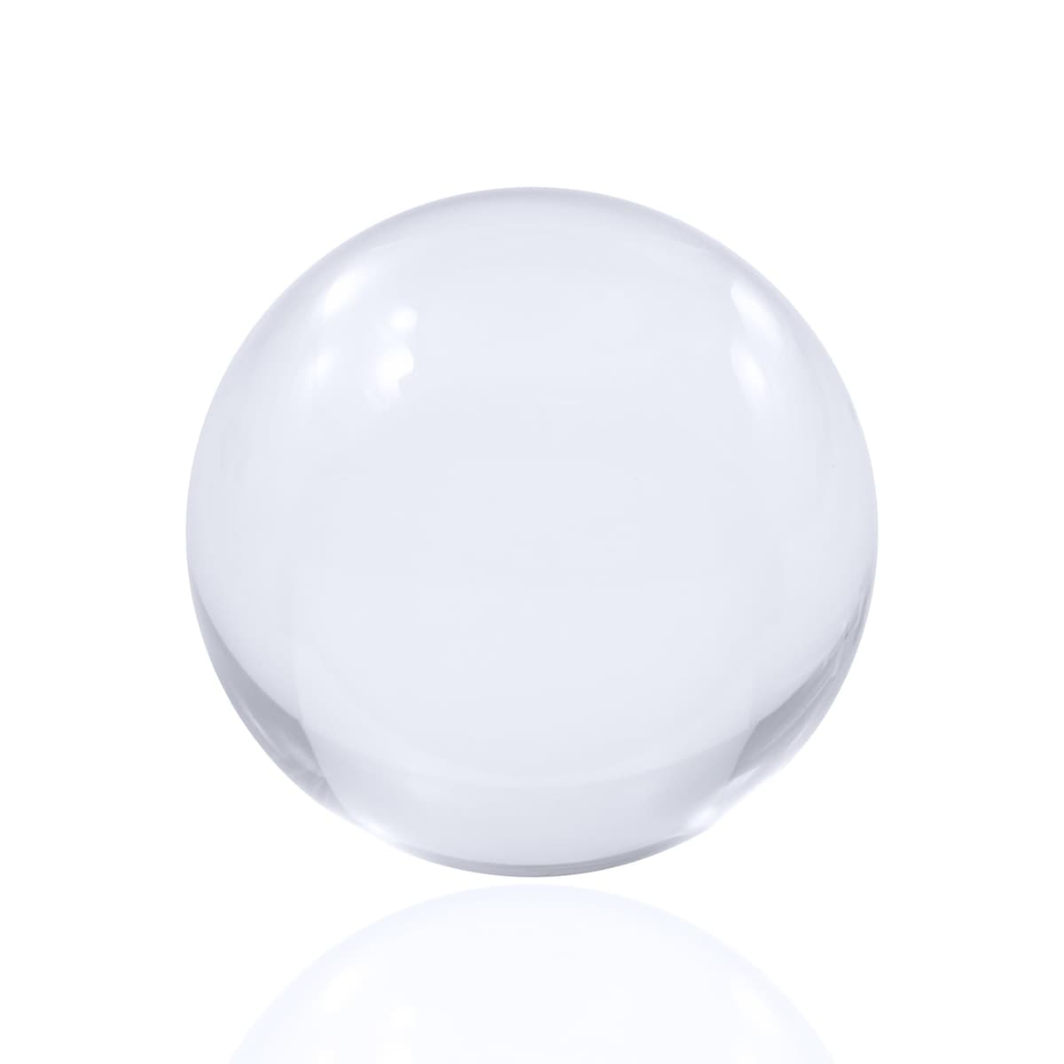 Juggle Dream Bola de Malabares de Contacto de Acrílico Transparente (90 mm) - Bolas de Rendimiento de Manipulación