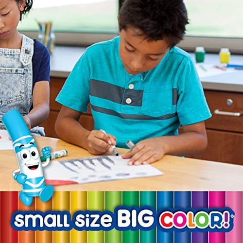 Crayola 58-4324 24 Pip-Squeaks Skinnies Fine Line Washable Markers, School and Craft Supplies, Gift for Boys and Girls, Kids, Ages 3,4, 5, 6 and Up, Holiday Toys, Stocking , Arts and Crafts, Gifting — view 4