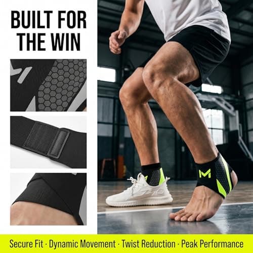 Lightweight Ankle Brace for Men & Women, Adjustable Ankle Support with Compression, Breathable Lightweight Stabilizer for Sprain Recovery & Daily Protection — view 5
