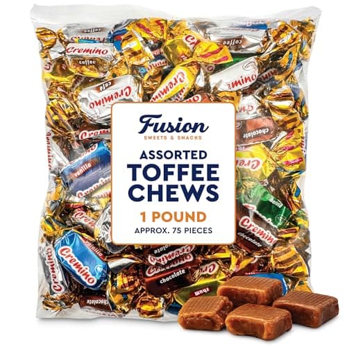 Toffee Candy Assorted, 1 Pound Bulk Bag, Individually Wrapped, 5 Flavors — view 2