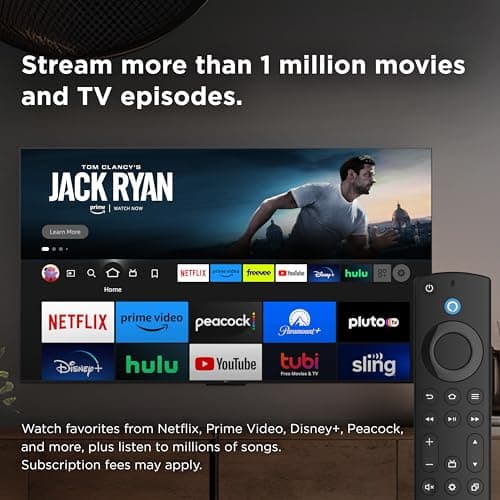 TCL 50-Inch Class S4 4K LED Smart TV with Fire TV (50S450F-CA), Dolby Vision HDR, Dolby Atmos, Alexa Built-in, Apple Airplay Compatibility, Streaming UHD Television, Black — view 11