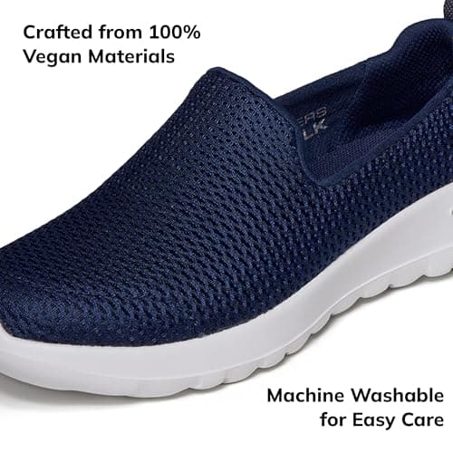 Skechers Women's Go Walk Joy Sneaker, Navy/White, 8 — view 4