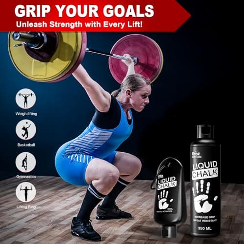 OUTTDOZ Pro Grade Liquid Chalk Mess-Free Gym Chalk for Weightlifting, Gymnastics, Rock Climbing, Dancing, Dries in Seconds. 1 × 2 oz — view 4