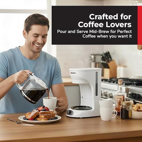 MUELLER HOME 12-Cup White Coffee Maker — view 7