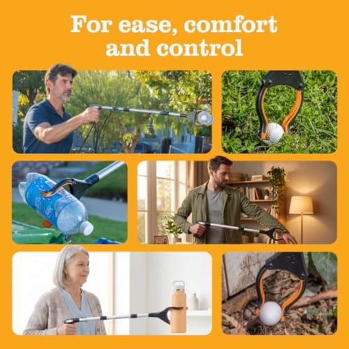 EZPIK® PRO 36" Long Reach Grabber Tool for Elderly - 90 cm Folding Magnetic Pick Up Stick - Grabber Stick for Disabled with Rotating Head — view 7