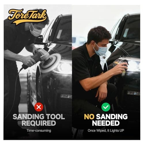 Car Headlight Restoration Kit, No Power Tools Required, Restoring to Like-New Condition, Covers 2-3 Vehicle Headlight Treatments, Headlight Cleaner and Restorer Kit, Headlight Restoration Spray — view 2