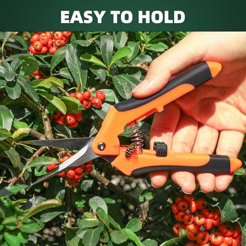 EWPJDK 3 Pack Garden Pruning Shears, Stainless Steel Shears, Gardening Shears, Scissors, Garden Clippers, Pruning Snips, Pruning Shears for Gardening Tools — view 5