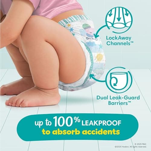 Pampers Easy Ups Training Underwear Peppa Pig Size 5 3T-4T, 124 Count (Packaging May Vary) — view 3