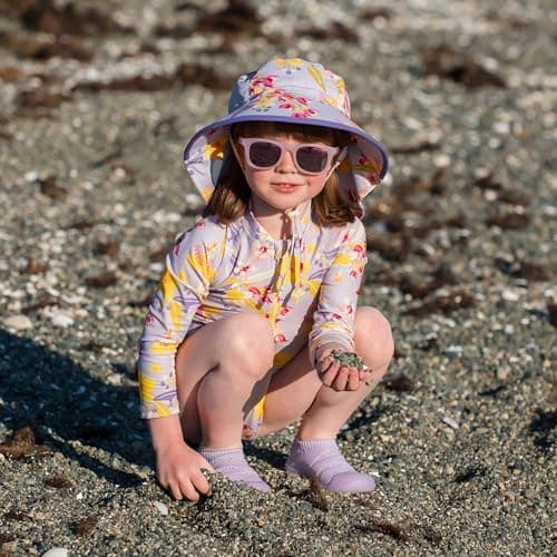JAN & JUL Toddler Girl Sunglasses, UV400 and Flexible (M: 2-6 Years, Frosty Lavender Aurora) — view 6